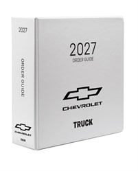 2027 CHEVROLET TRUCK PRINTED ORDER GUIDE
